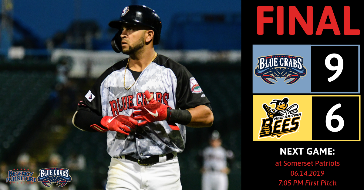 Offense Shines in Blue Crabs 9-6 Victory